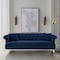 Armen Living Elegance Contemporary Sofa in Blue Velvet with Acrylic Legs LCEG3BLUE - alternate 4